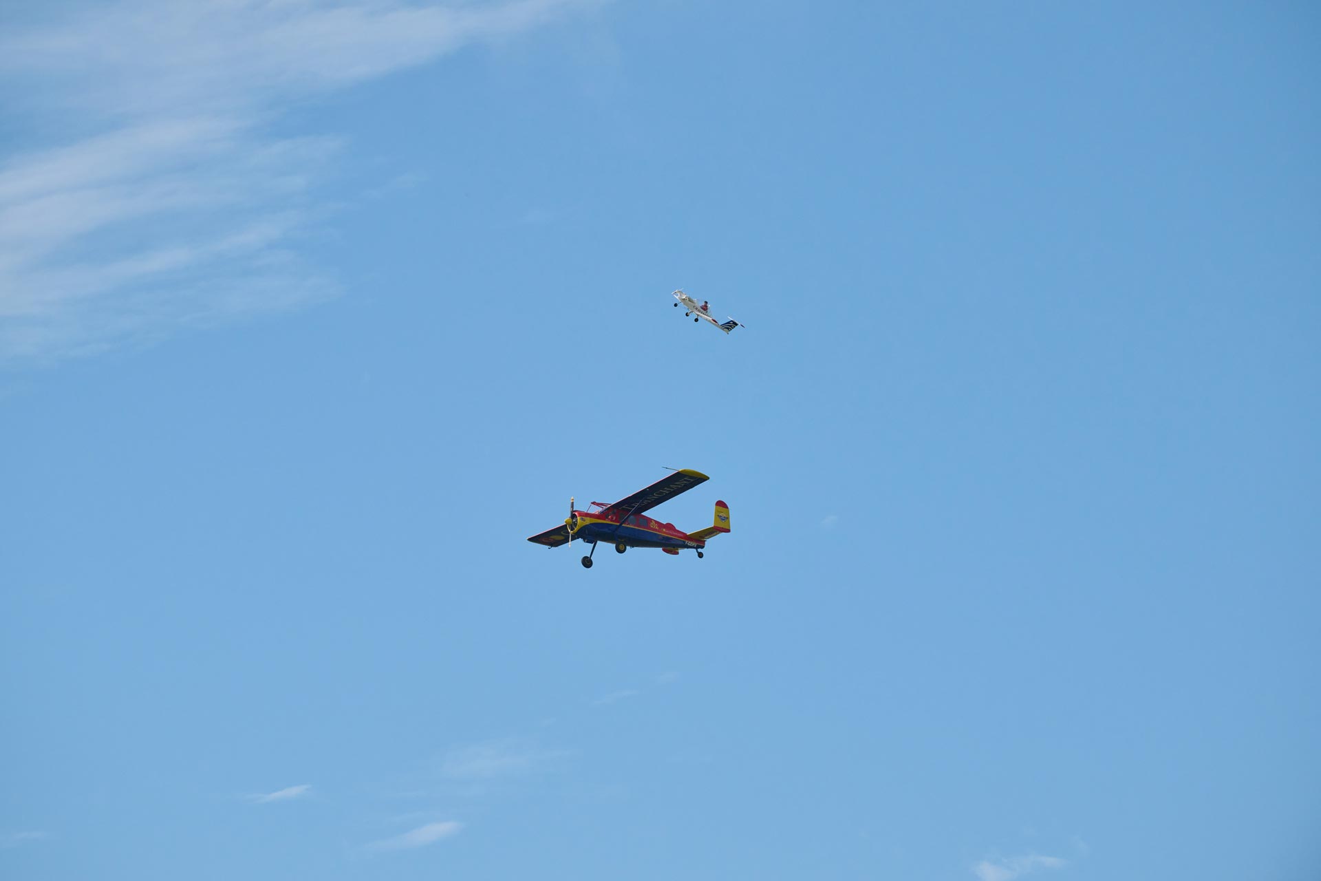 Le décollage de la navette bretonne depuis un avion Le décollage de la navette bretonne lors du meeting aérien 2025 à Chartres