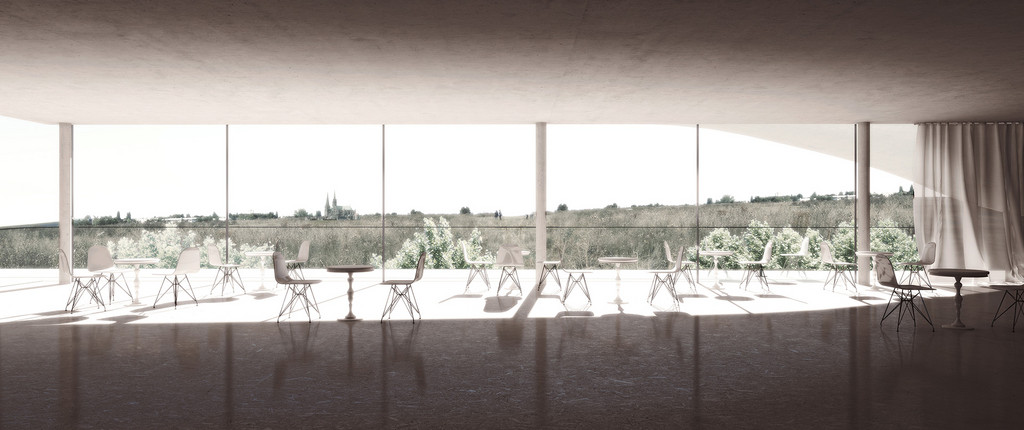 Vue de la salle de restaurant © Rudy Ricciotti Architecte 