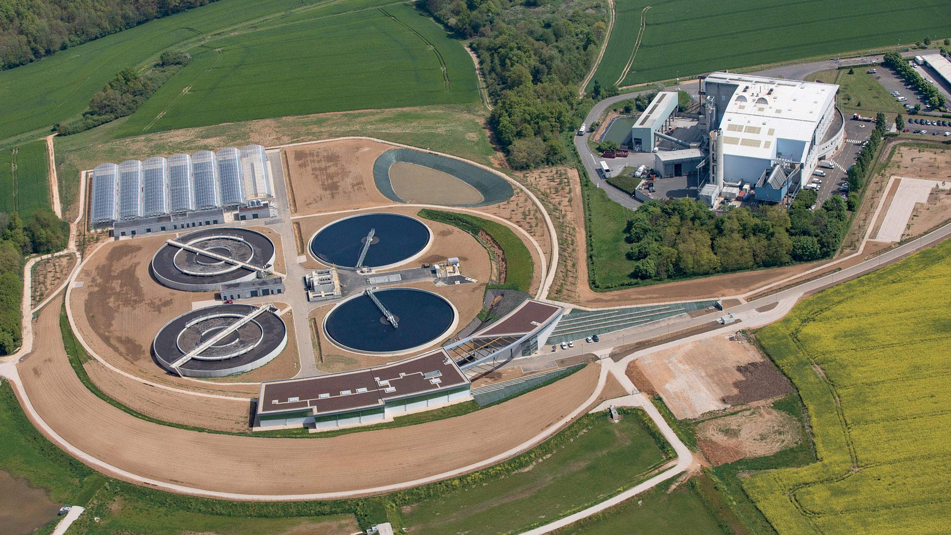 Station d'épuration de la Mare-Corbonne à Mainvilliers