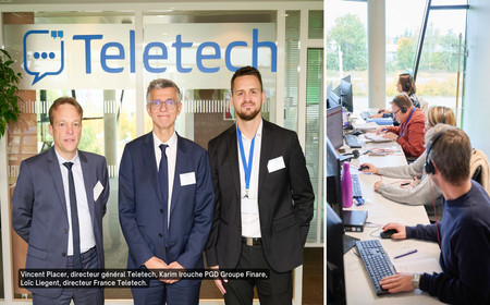 L'équipe de direction de l'entreprise Teletech.