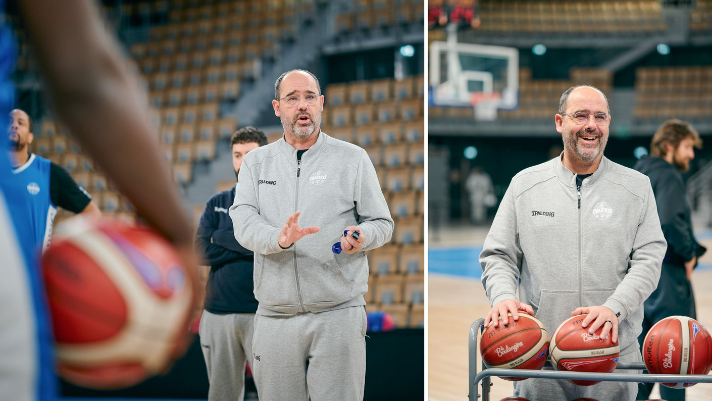 Portrait de Franck Le Goff, entraineur du C'Chartres métropole Basket.